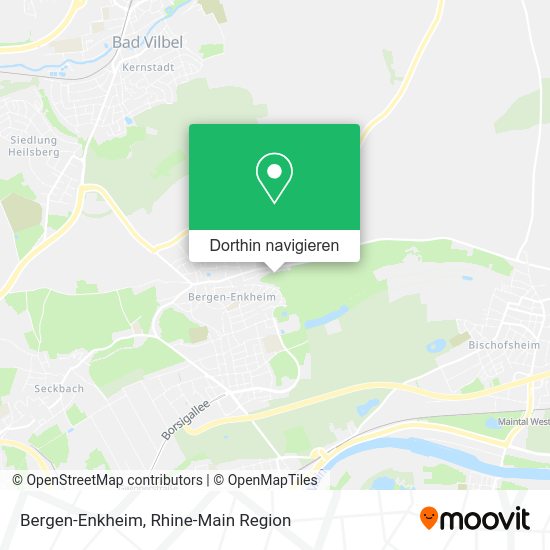 Bergen Enkheim Karte Wie komme ich mit Bus, UBahn, Bahn, Straßenbahn oder SBahn nach