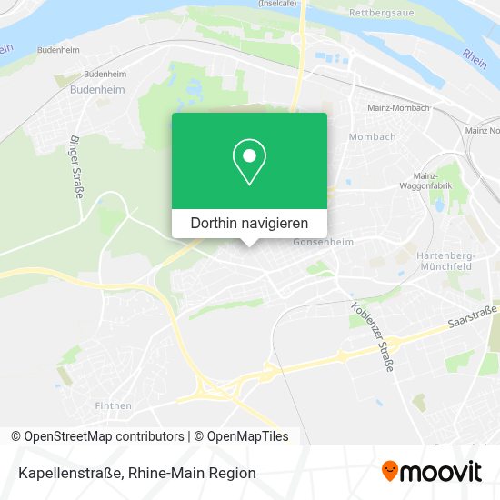 Wie komme ich zu der Kapellenstraße in Mainz mit dem Bus, der Bahn, der