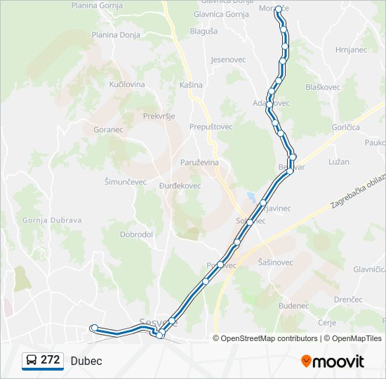 272 Route Schedules, Stops & Maps Dubec (Updated)