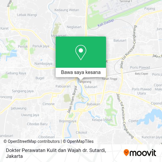 Cara ke Dokter Perawatan Kulit dan Wajah dr. Sutardi di Kota Tangerang menggunakan bis?