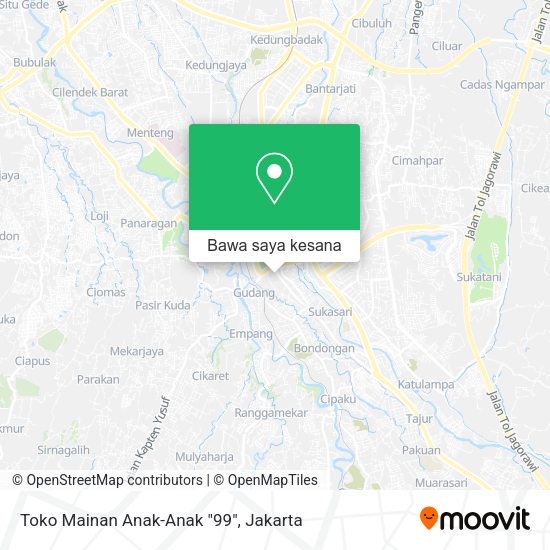 Cara Ke Toko Mainan Anak-Anak "99" Di Kota Bogor Menggunakan Bis Atau Kereta?