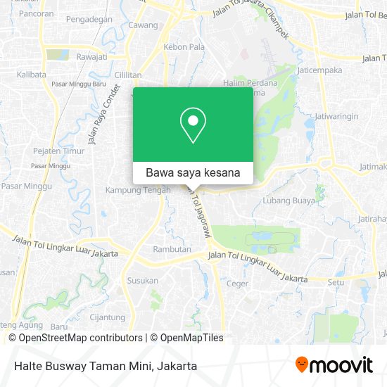 Cara Ke Halte Busway Taman Mini Di Jakarta Timur Menggunakan Bis Atau Kereta?