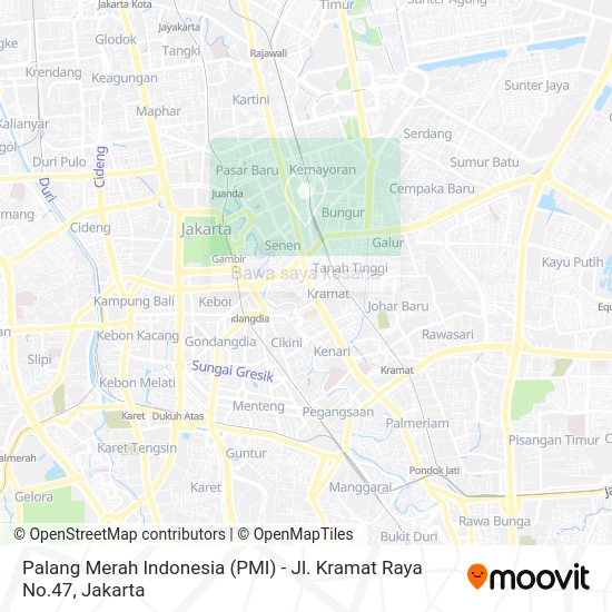 Cara ke Palang Merah Indonesia (PMI) Jl. Kramat Raya No.47 di Jakarta(03)