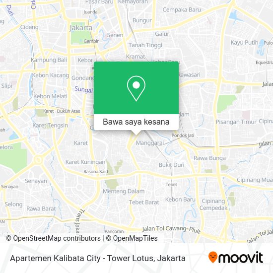 Cara ke Apartemen Kalibata City Tower Lotus di Jakarta Selatan