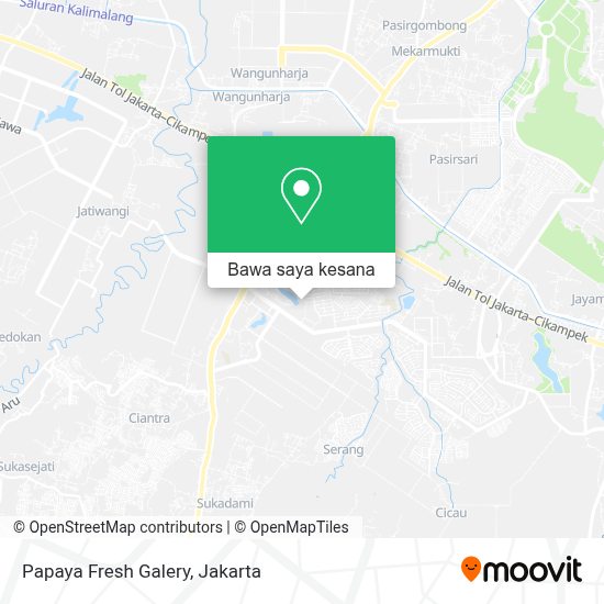 Cara ke Papaya Fresh Galery di Bekasi menggunakan bis atau kereta?
