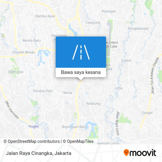 Bagaimana menuju ke Jalan Raya Cinangka, Depok dengan bis?