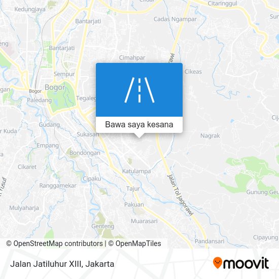 Bagaimana menuju ke Jalan Jatiluhur XIII, Bogor dengan bis atau kereta?