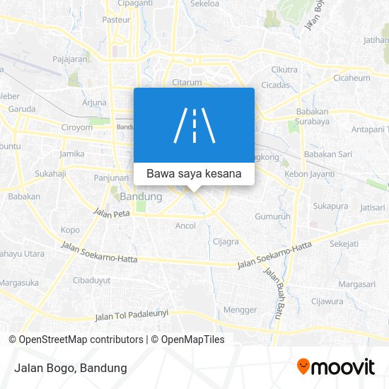 Bagaimana menuju ke Jalan Bogo, Kota Bandung dengan bis atau kereta?