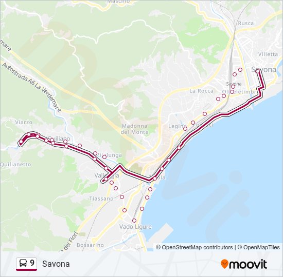 9 Route Schedules, Stops & Maps Savona (Updated)