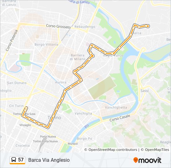 57 Ride On Bus Schedule 57 Route: Schedules, Stops & Maps - Barca Via Anglesio (Updated)