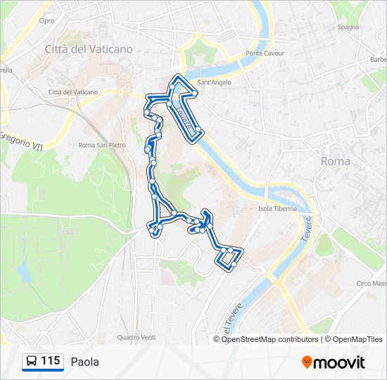 115 Bus Route Map 115 Route: Schedules, Stops & Maps - Paola (Updated)