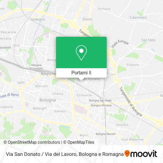 Come arrivare a Via San Donato / Via del Lavoro a Bologna con bus