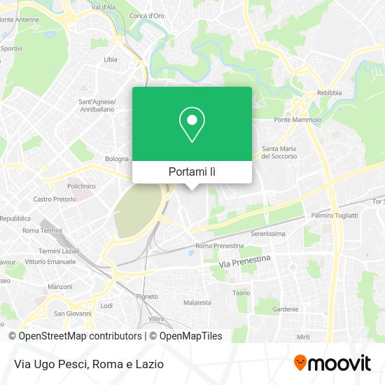 Come arrivare a Via Ugo Pesci a Roma con Bus, Metro, Treno o Tram?