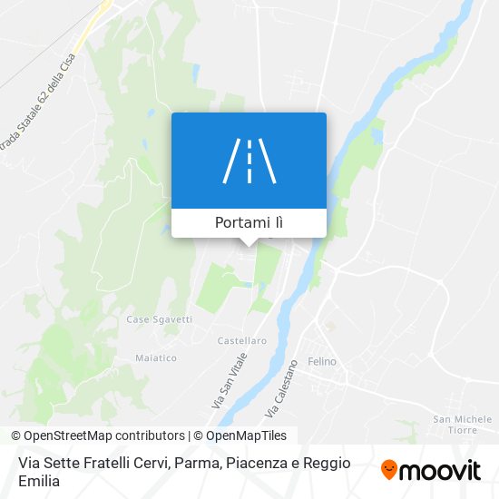 Come arrivare a Via Sette Fratelli Cervi a Sala Baganza con Bus? Moovit