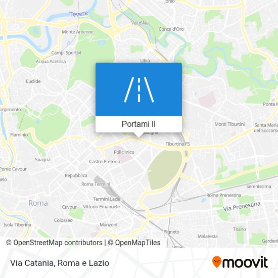 Come arrivare a Via Catania a Roma con Bus, Metro o Treno? Moovit