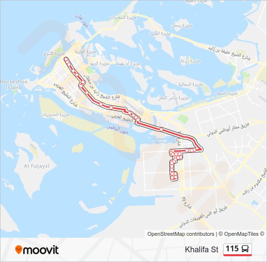 115 Route Schedules, Stops & Maps Khalifa St (Updated)