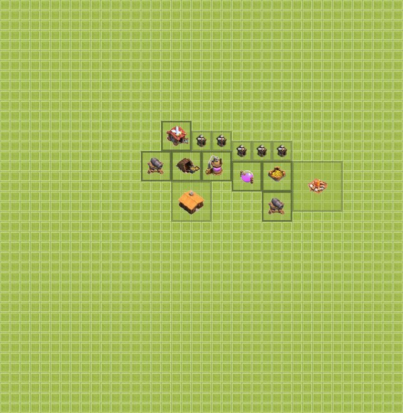 Town Hall Level 1 Base Designs Clash of Clans App Cheaters