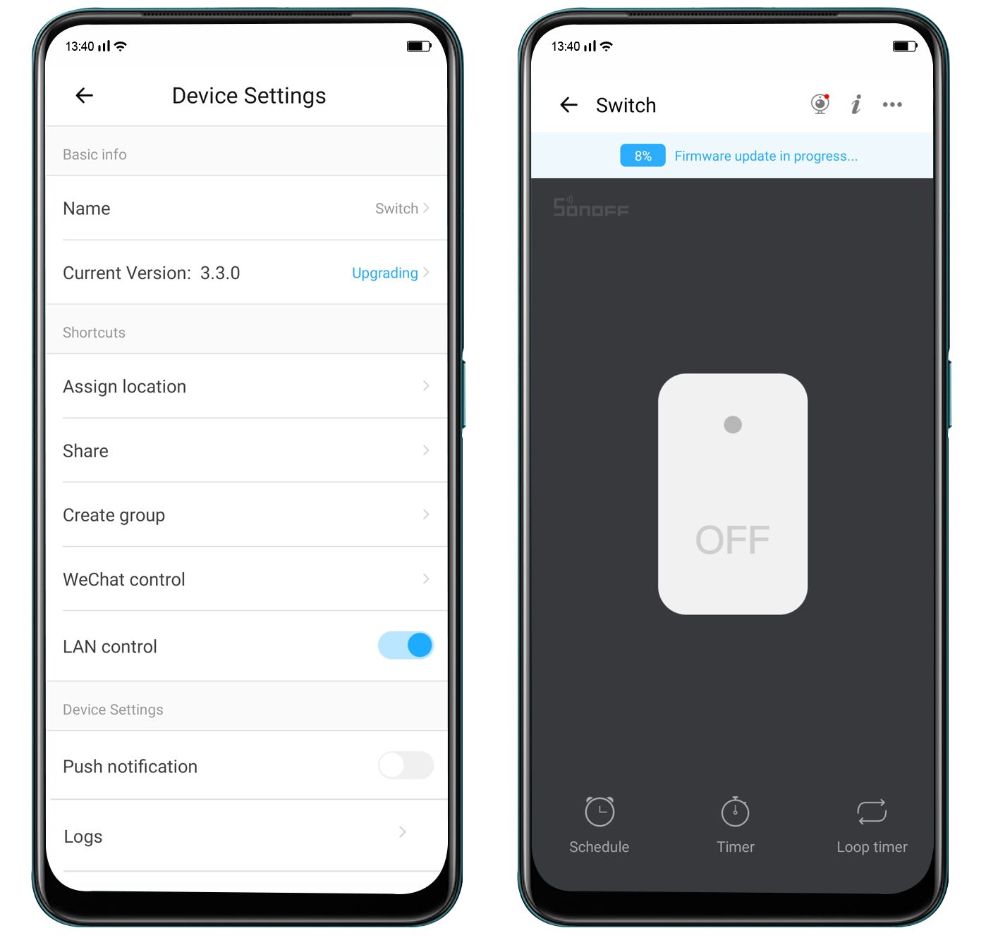 How to upgrade firmware of a device eWeLink Help Center