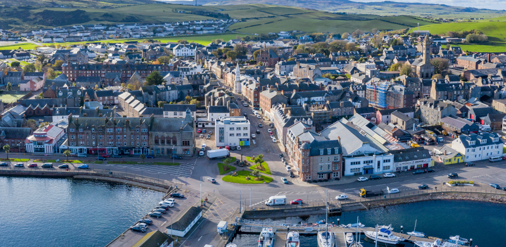 Discover Campbeltown on Scotland's Adventure Coast Aerial Digital Ltd