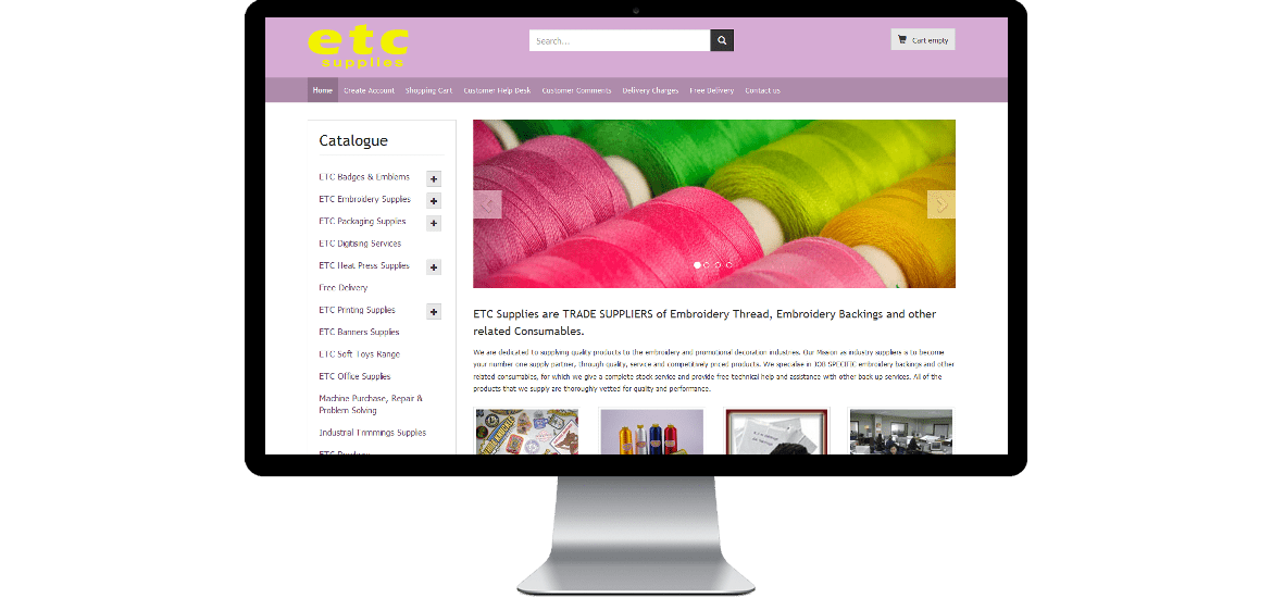 One website, thousands of items and product options Aerial