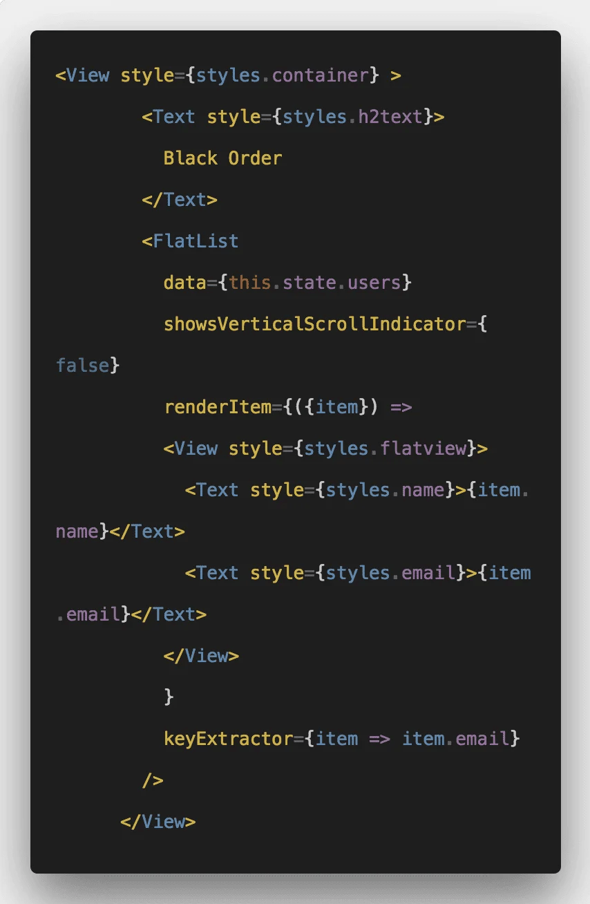 How To Implement React Native FlatList Component