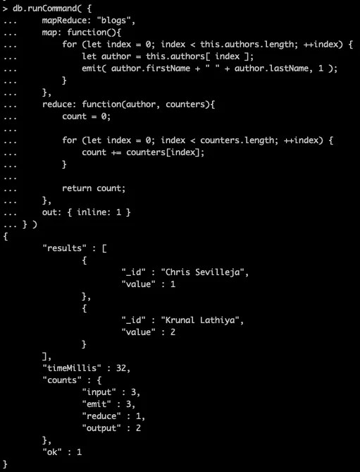 MongoDB MapReduce Example Tutorial