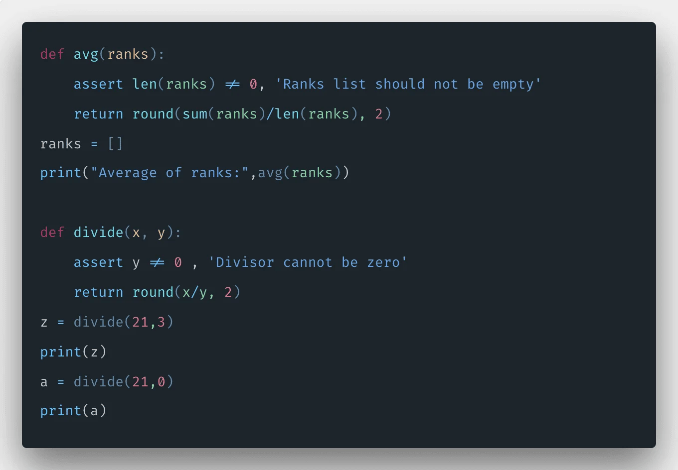 Python assert How to Test Python Program using assert