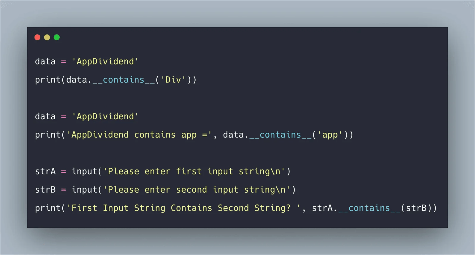 Python String Contains The Guide on String __contains__()