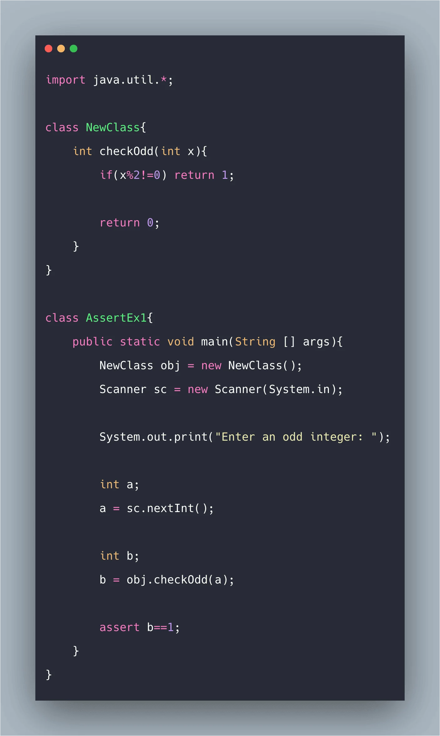 Assertion in Java Example Java Assertion Tutorial