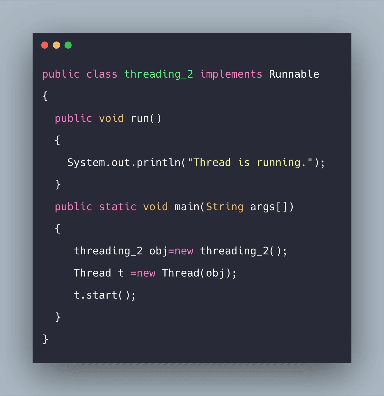 Runnable Interface in Java Example Java Runnable Interface