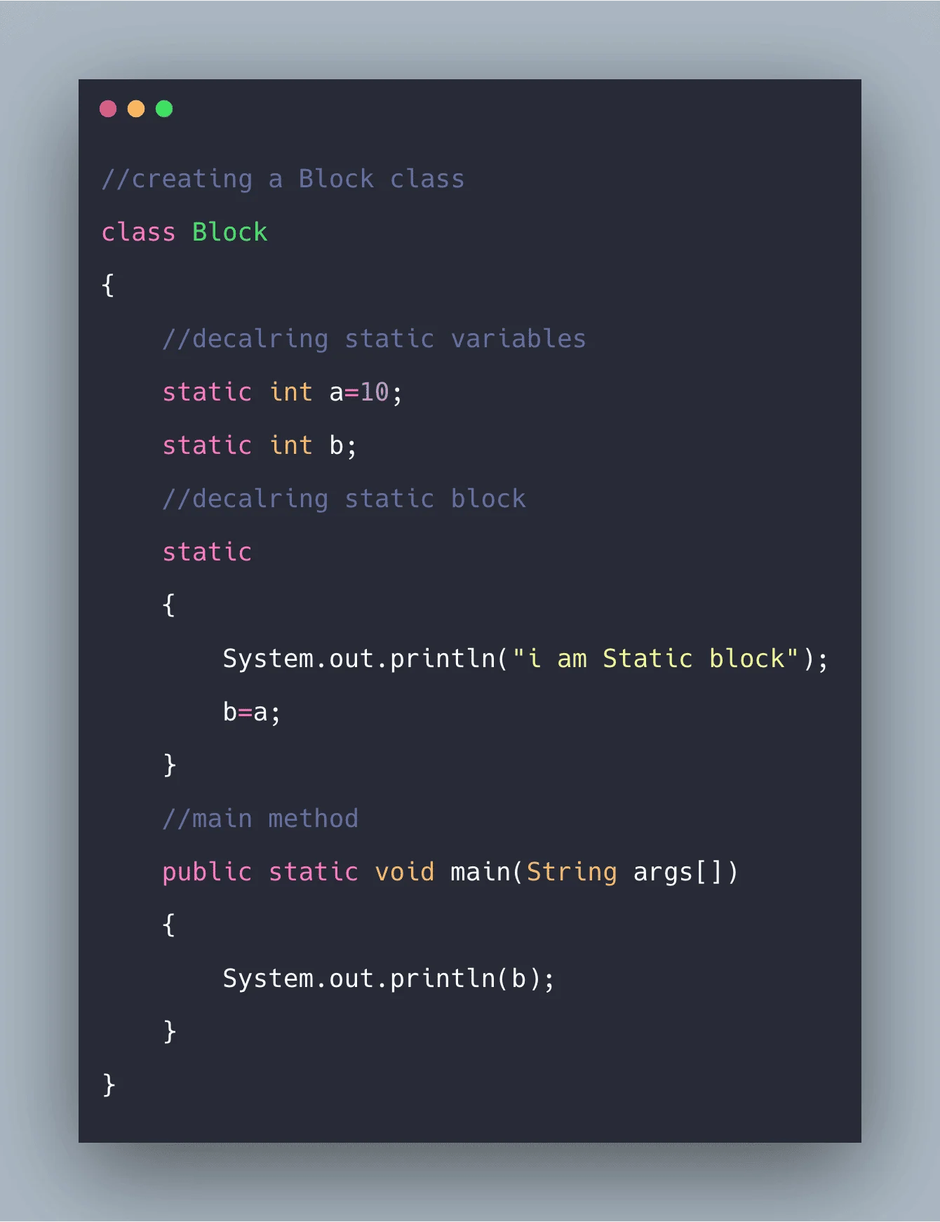 Static Keyword in Java Tutorial Java Static Keyword Example