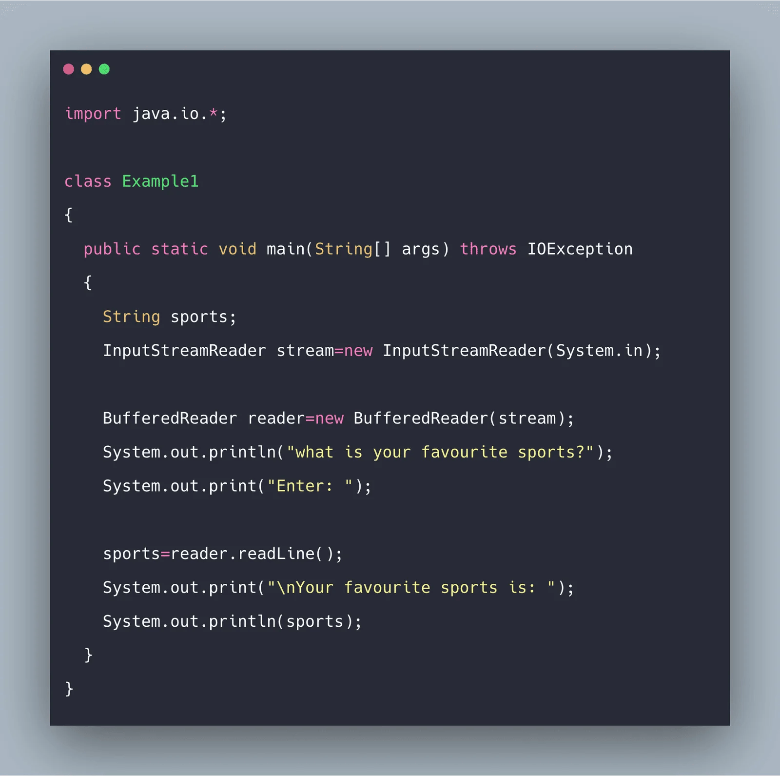 Java BufferedReader Class Example Tutorial