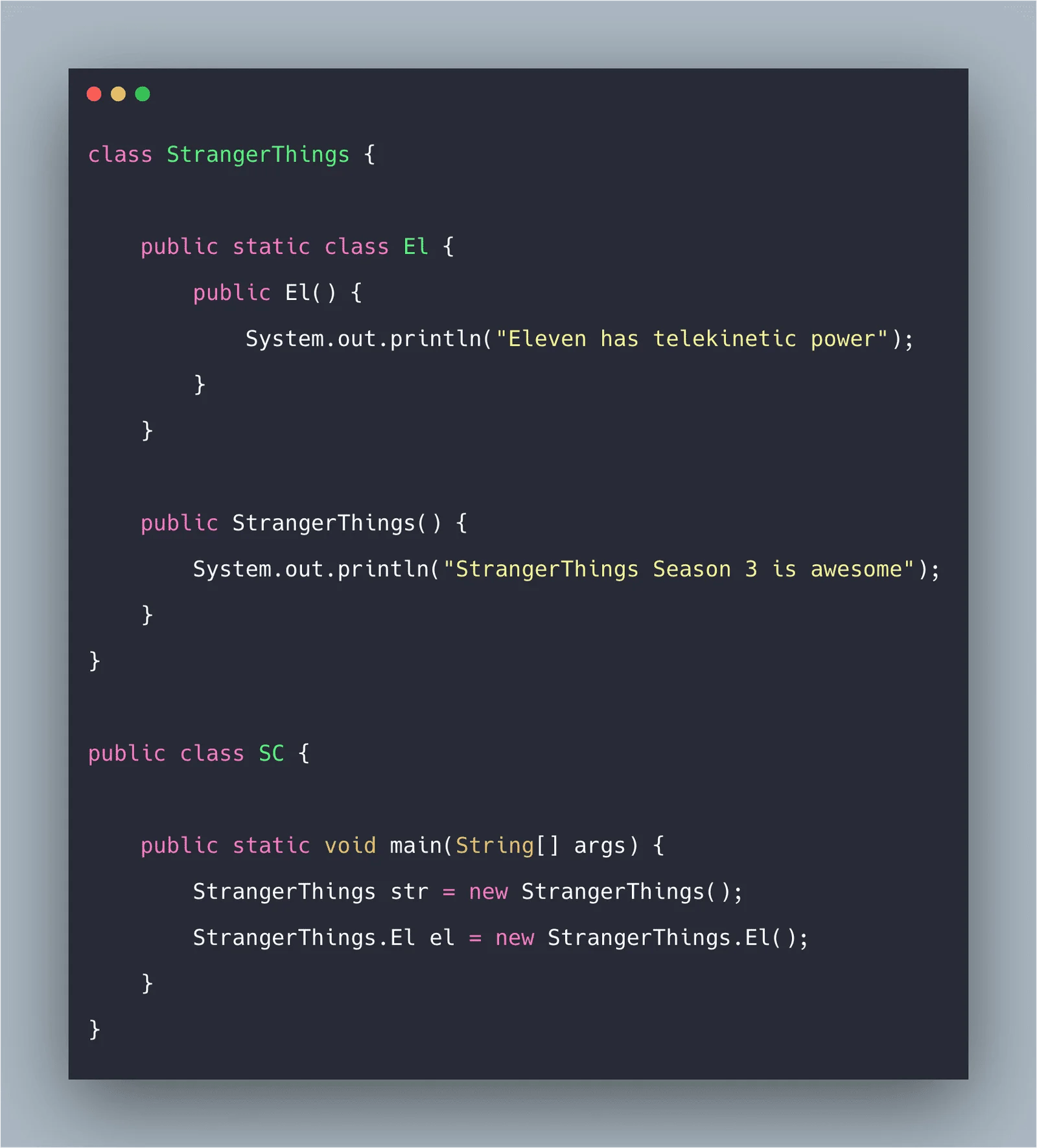 Java Static Class Example Static Class In Java Tutorial
