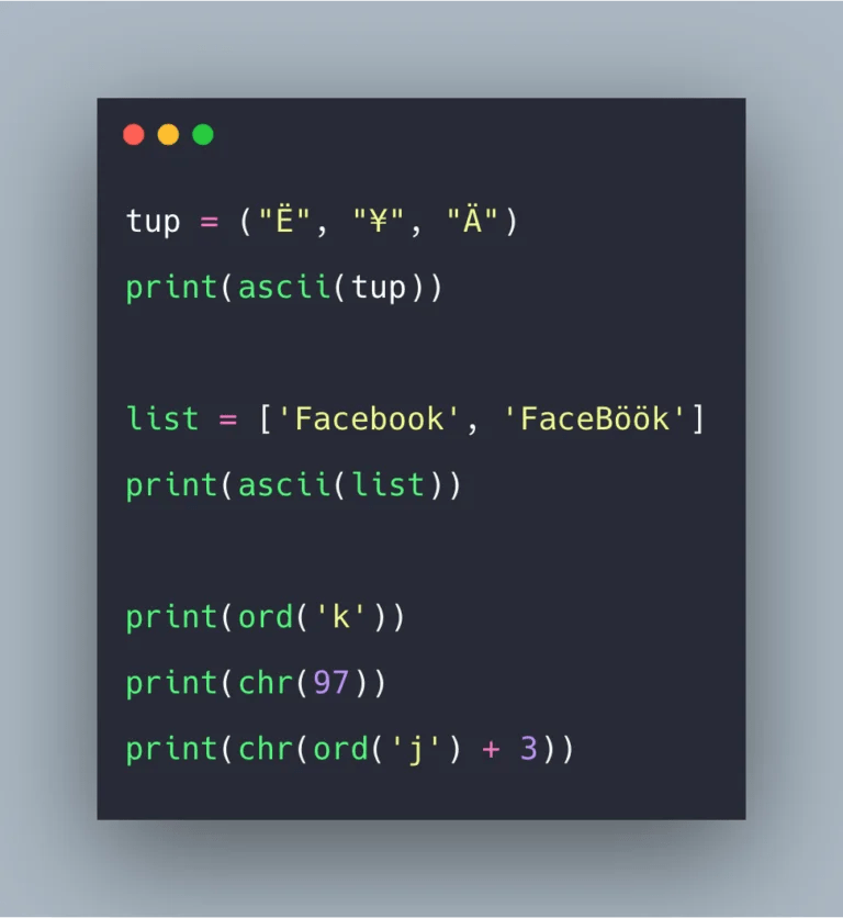 Python ascii() Example ascii() Function Tutorial LaptrinhX