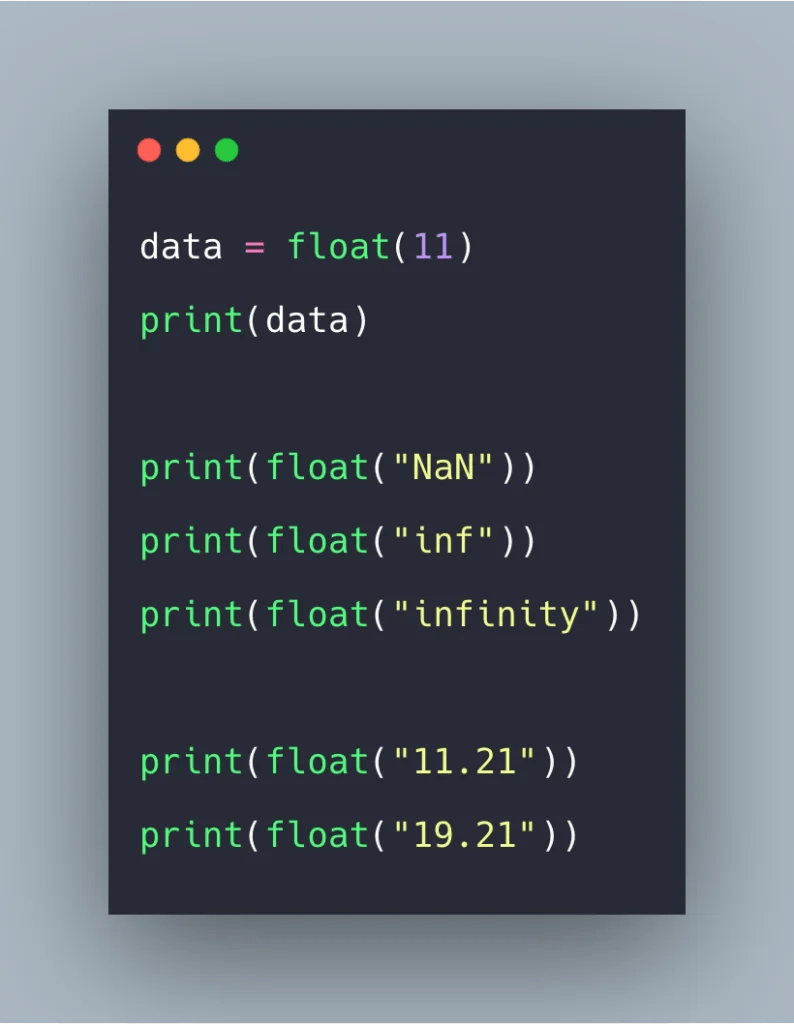 Python float() Example float() Function In Python Tutorial LaptrinhX