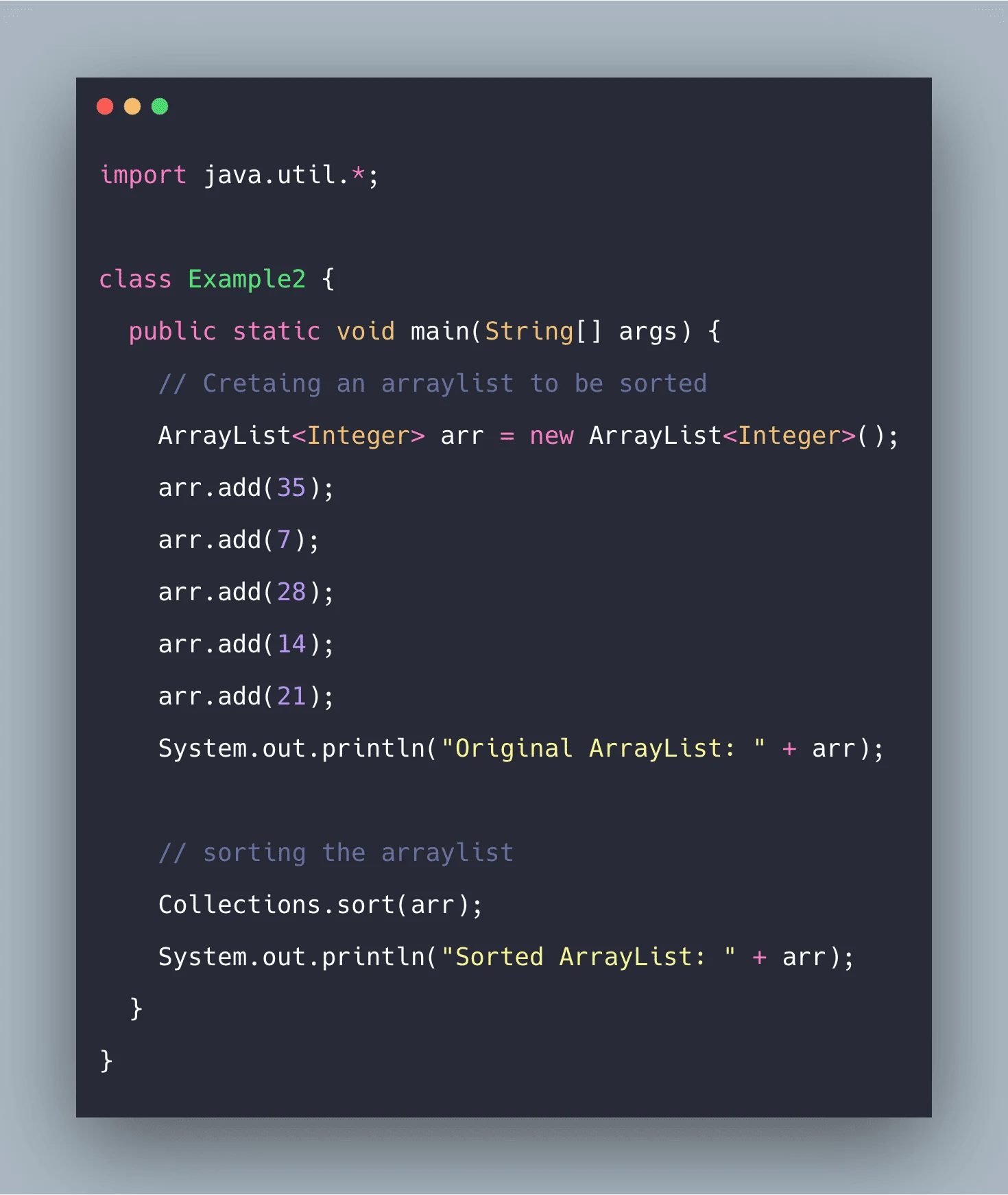 Sorting in Java Example Java Sorting Tutorial