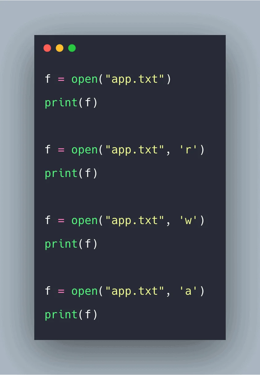 Python open() Example File open() Function In Python
