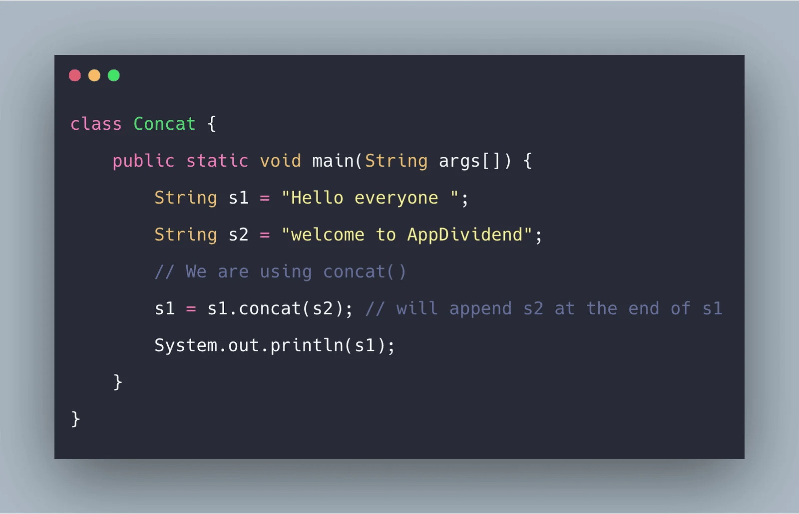 Concat() In Java Example Java String Concat() Method