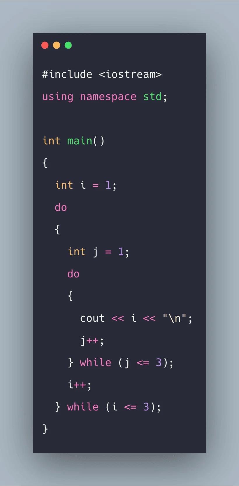 Do while Loop in C++ Example C++ Dowhile Loop Program