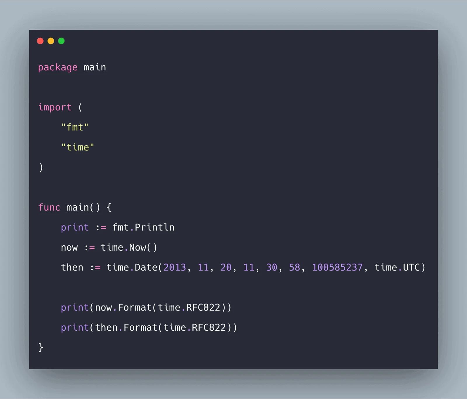 Golang Time Example Time Package in Golang