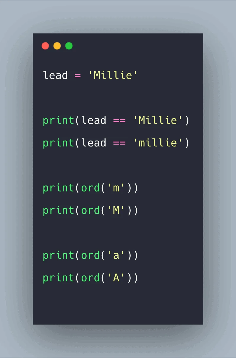 Python String Equals Example Python String Comparison