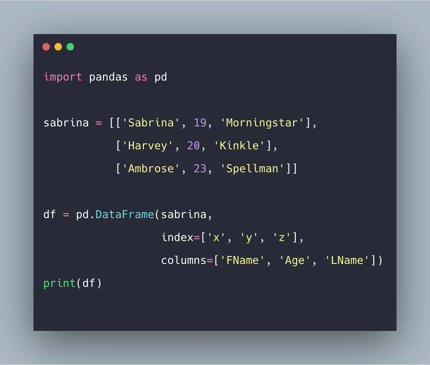 How To Convert Python List To Dataframe Example