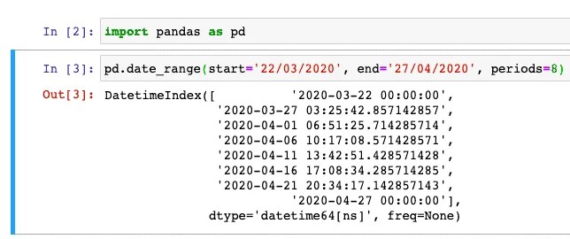 Pandas date_range() Method in Python