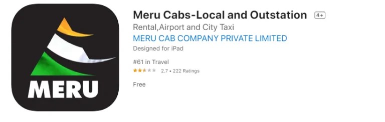 Meru Cabs App Review Appedus