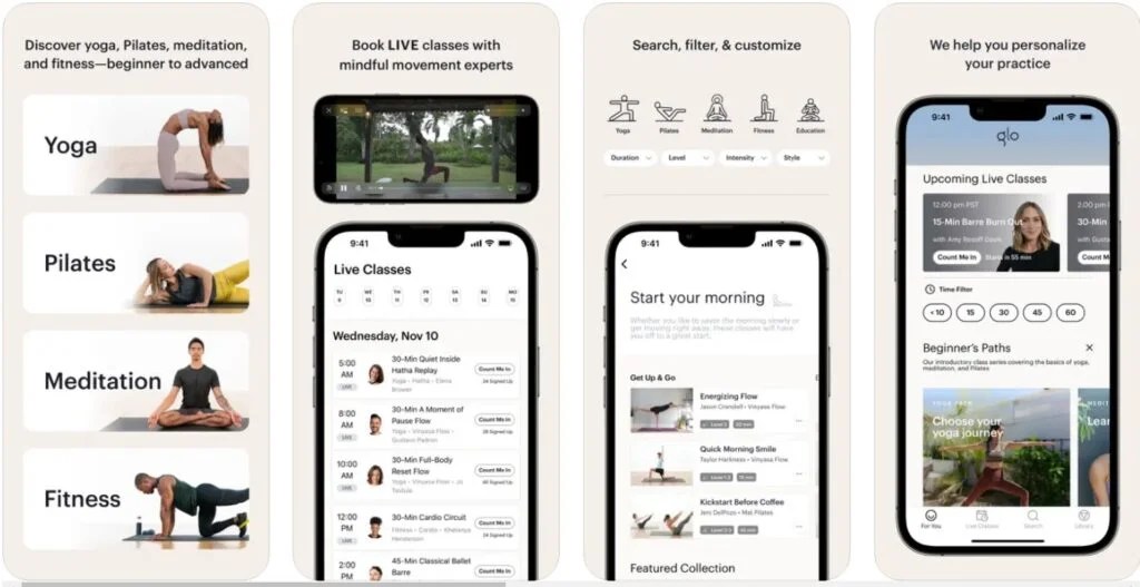 Glo Yoga and Meditation App Review App Reviews by Appedus — Mobile App