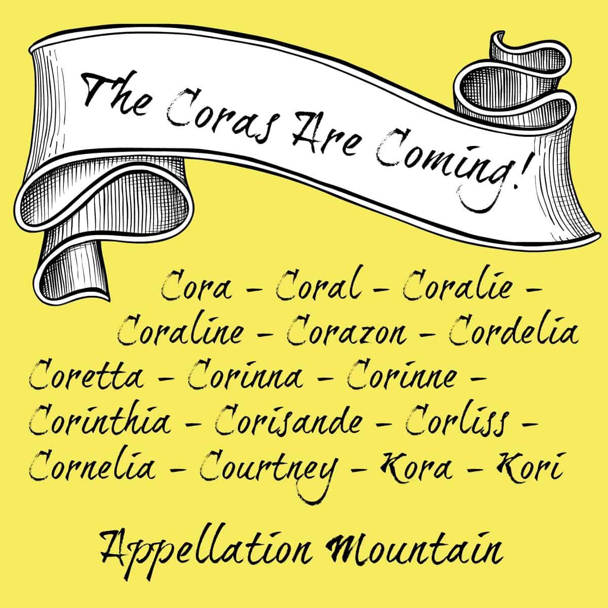 The Cora Names Coralie, Cordelia, and More Appellation