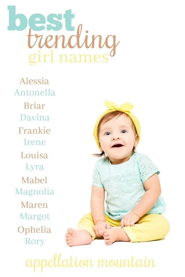 Best Trending Girl Names Antonella, Briar, Margot Appellation Mountain