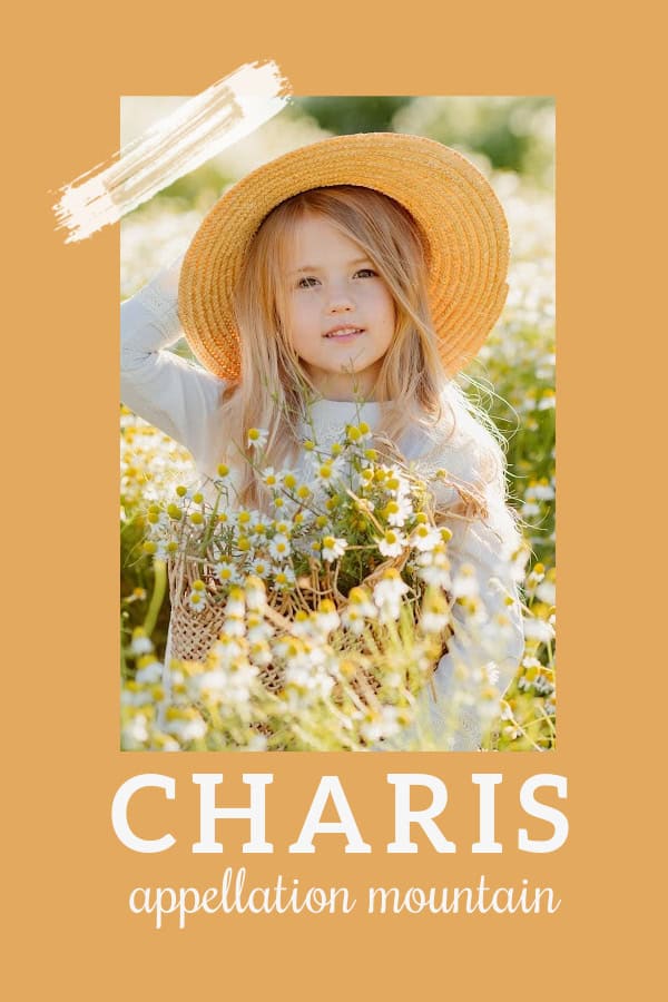 Baby Name Charis Graceful Rarity Appellation Mountain
