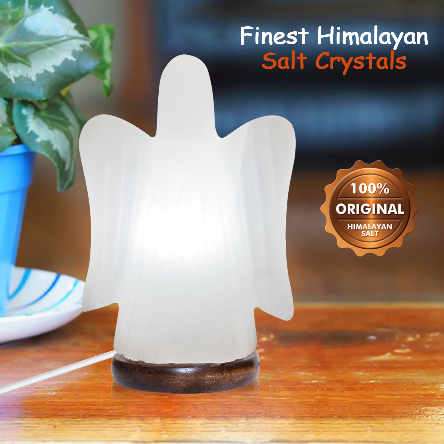 Angel Fairy White Himalayan Rock Salt Lamp