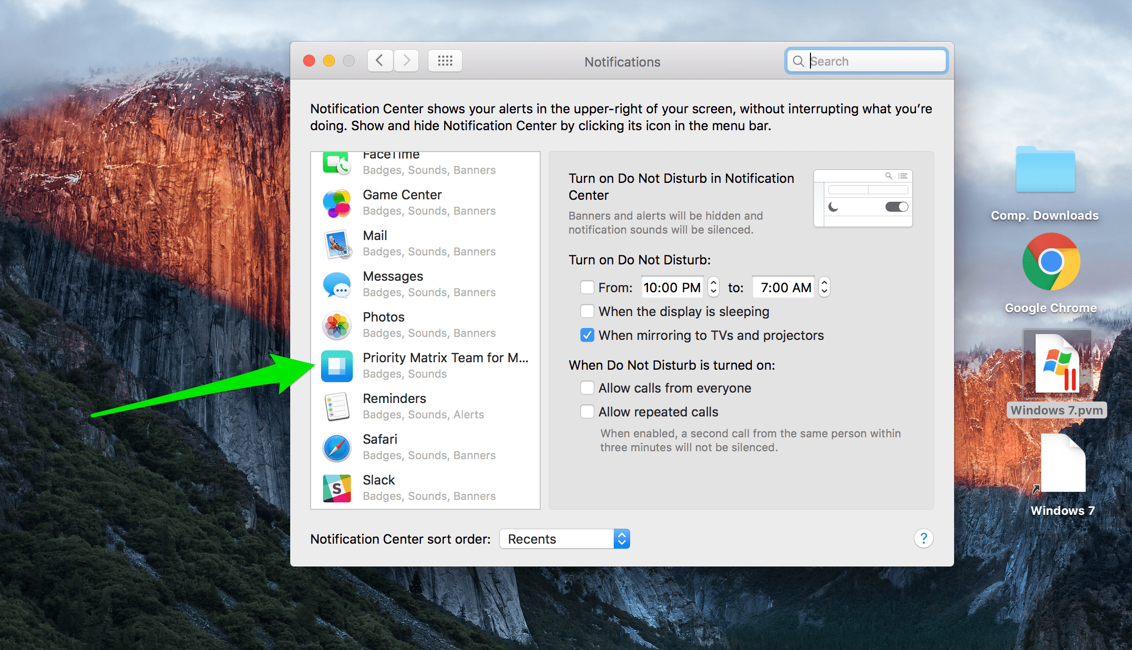 How Can I Stop Desktop Notifications on Mac? Priority Matrix Help